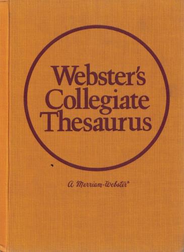 Webster's Collegiate Thesaurus Kollektif (İngilizce) Merriam Webster %