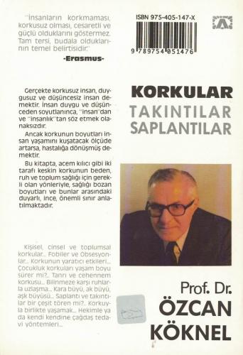 Korkular Prof. Dr. Özcan Köknel Altın Kitaplar %50 indirimli