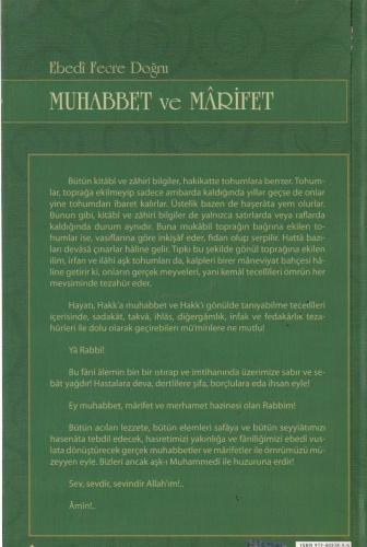 Muhabbet ve Marifet Osman Nuri Topbaş Yüzakı Yayıncılık %56 indirimli