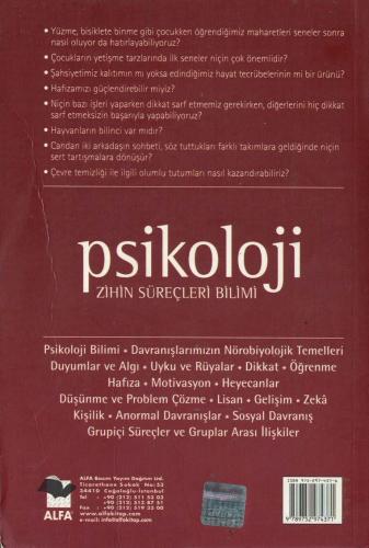 Psikoloji (Zihin Süreçleri Bilimi) Sibel Ayşen Arkonaç Alfa Yayınları 