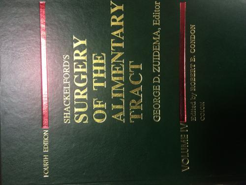 Shackelford's Surgery of The Alimentary Tract ( 5 Cilt) TAKIM Mark B. 