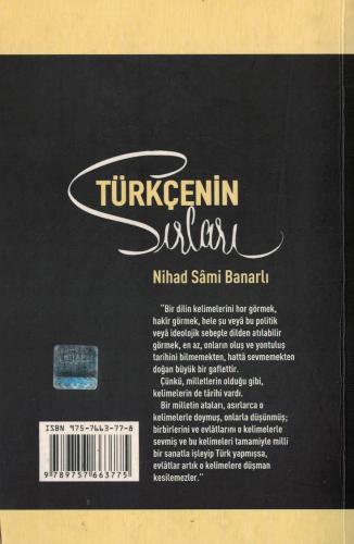 Türkçenin Sırları Nihad Sami Banarlı Kubbealtı %55 indirimli