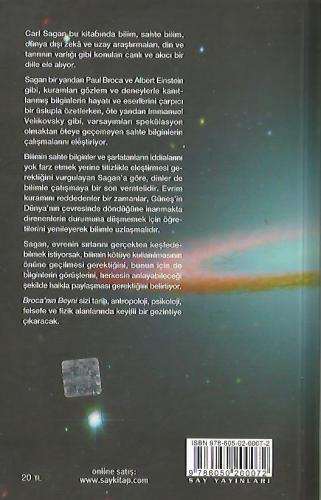 Broca'nın Beyni Bilim Aşkı Üzerine Düşünceler Carl Sagan Say Yayınları