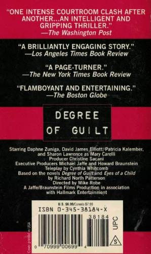 Degree Of Guilt (Cep Boy) Richard North Patterson Alfred A. Knopf %50 