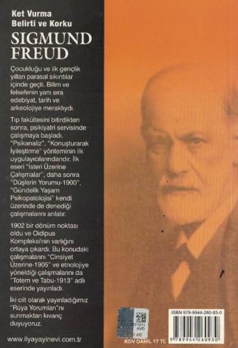 Ket Vurma Belirti ve Korku Sigmund Freud İlya İzmir Yayınevi