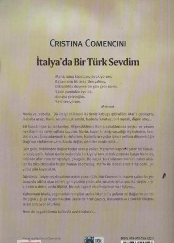 İtalya'da Bir Türk Sevdim Cristina Comencini Can Yayınları