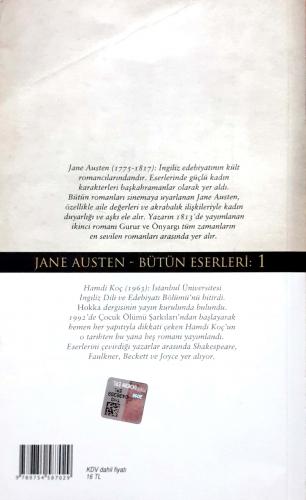 Gurur ve Önyargı Jane Austen Türkiye İş Bankası Kültür Yayınları
