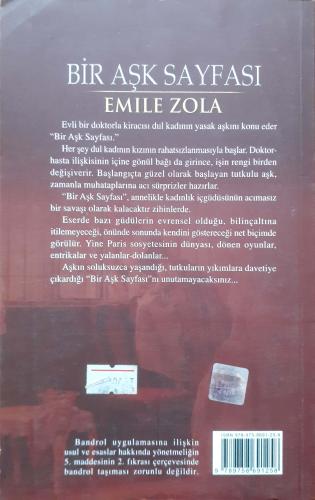 Bir Aşk Sayfası Emile Zola Kum Saati