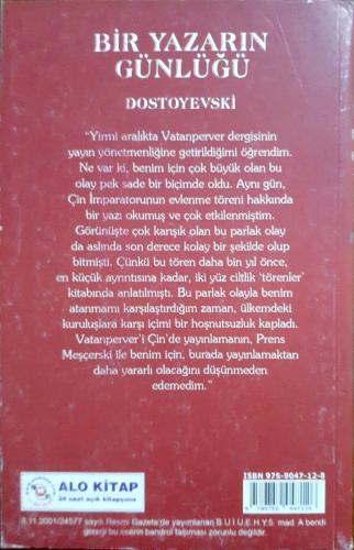Bir Yazarın Günlüğü Dostoyevski Funda