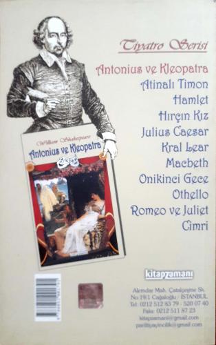 Antonius ve Kleopatra William Shakespeare Kitapzamanı