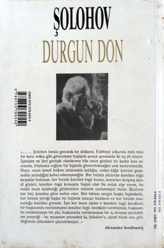 Durgun Don (1) Şolohov Engin Yayınevi