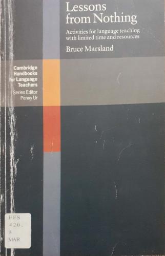 Lessons From Nothing Bruce Marsland Cambridge University Press