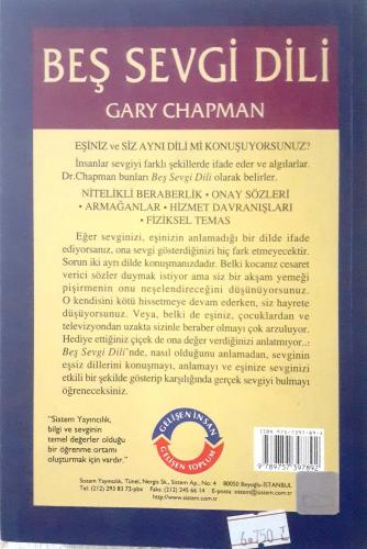 5 Sevgi Dili Gary Chapman Sistem Yayıncılık