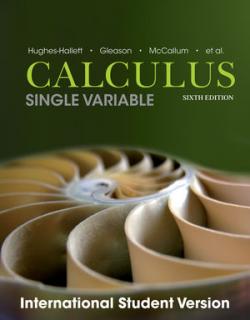 CALCULUS SINGLE VARIABLE