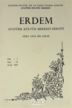 Erdem Atatürk Kültür Merkezi Dergisi Sayı : 20 Ocak 1991 (Cilt 7) - Ko