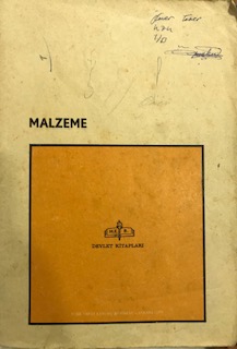 MALZEME - KOMİSYON | Yeni ve İkinci El Ucuz Kitabın Adresi