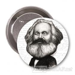 Karl Marx (Karikatür) - Rozet - | Yeni ve İkinci El Ucuz Kitabın Adres