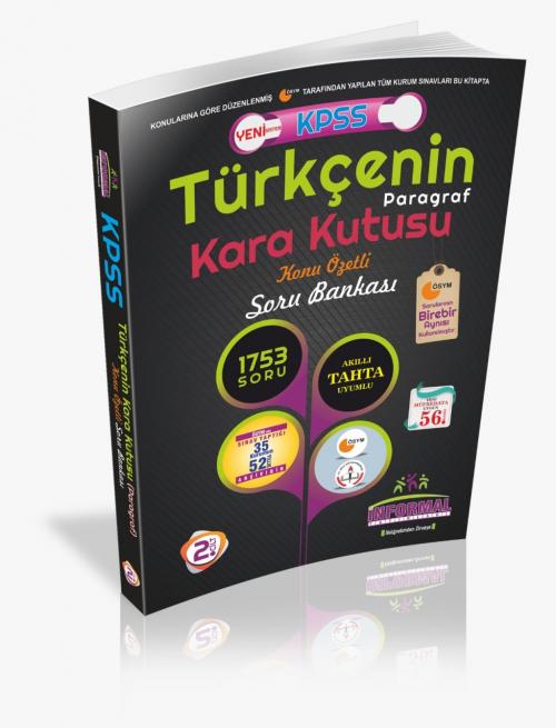 KPSS 2018 Türkçenin Kara Kutusu 2.cilt Paragraf Konu Özetli Soru Banka