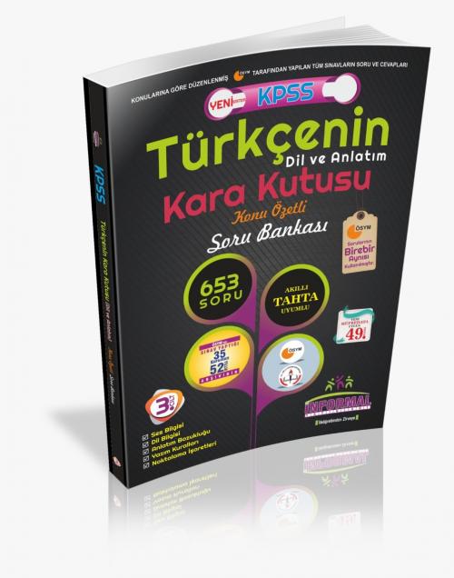 KPSS Türkçenin Karakutusu Dil ve Anlatım Konu Özetli Soru Bankası - | 