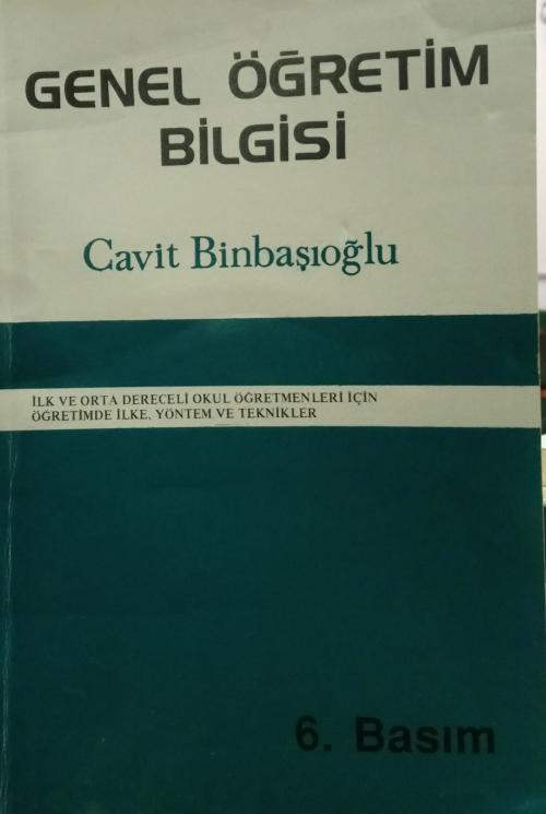 GENEL ÖĞRETİM BİLGİSİ - Cavit Binbaşıoğlu | Yeni ve İkinci El Ucuz Kit
