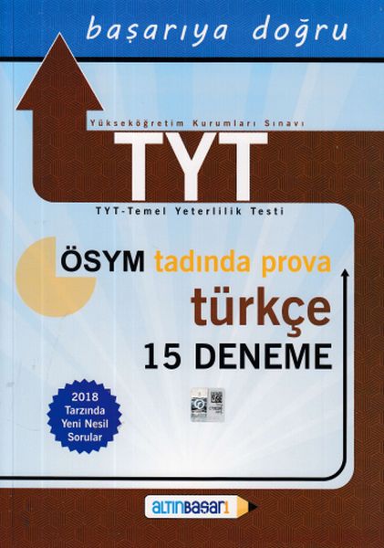 Altınbaşarı TYT Türkçe 15 Deneme Yeni - Komisyon | Yeni ve İkinci El U