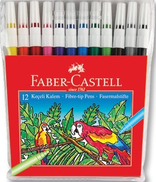 Keçeli Kalem 12 Renk Faber Castell - | Yeni ve İkinci El Ucuz Kitabın 