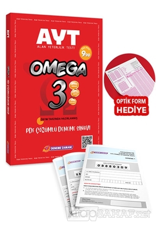 AYT Omega 3 PDF Çözümlü Deneme Sınavı - Kolektif | Yeni ve İkinci El U
