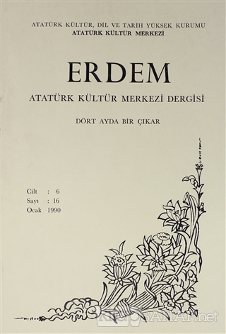 Erdem Atatürk Kültür Merkezi Dergisi Sayı : 16 Ocak 1990 (Cilt 6) - Ko