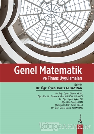 Genel Matematik ve Finans Uygulamaları - Kolektif | Yeni ve İkinci El 