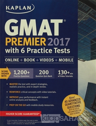 Gmat Premıer 2017 With 6 Practice Tests - KOLLEKTİF- | Yeni ve İkinci 