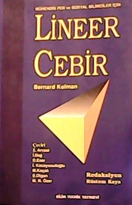 LİNEER CEBİR - Bernard Kolman | Yeni ve İkinci El Ucuz Kitabın Adresi