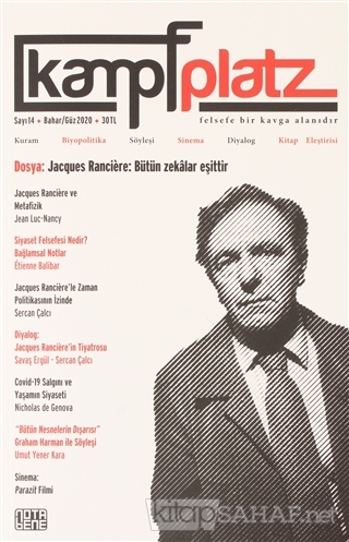 Kampfplatz Felsefe ve Sosyal Bilimler Dergisi Sayı: 14 Bahar/Güz 2020 