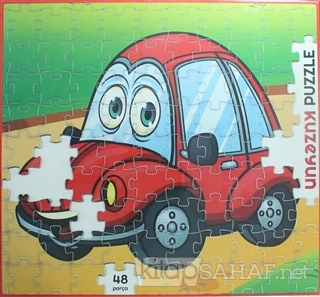 Kırmızı Arabam - 48 Parça Puzzle - Kolektif | Yeni ve İkinci El Ucuz K