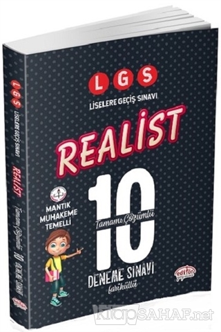 LGS Realist Tamamı Çözümlü 10 Deneme Sınavı Fasiküllü - Kolektif | Yen