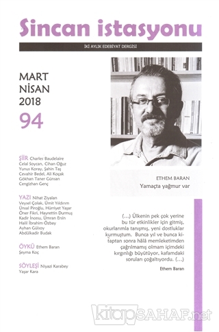 Sincan İstasyonu Edebiyat Dergisi Sayı: 94 Mart - Nisan 2018 - Kolekti