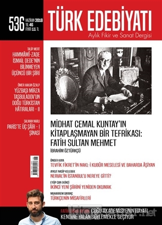 Türk Edebiyatı Dergisi Sayı : 536 Haziran 2018 - Kolektif | Yeni ve İk