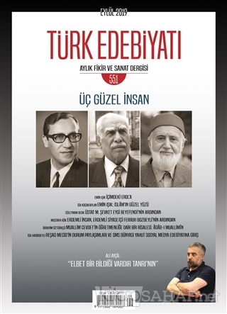Türk Edebiyatı Dergisi Sayı: 551 Eylül 2019 - Kolektif | Yeni ve İkinc