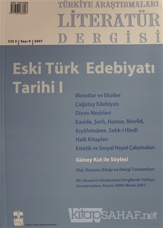Türkiye Araştırmaları Literatür Dergisi Cilt 5 Sayı: 9 - Kolektif | Ye