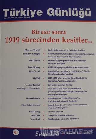 Türkiye Günlüğü Dergisi Sayı: 138 Bahar 2019 - Kolektif | Yeni ve İkin