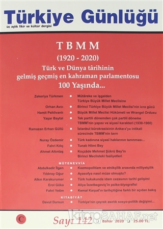 Türkiye Günlüğü Sayı: 142 Bahar 2020 - Kolektif | Yeni ve İkinci El Uc