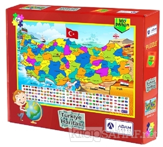 Türkiye Haritası 120 Parça Puzzle - | Yeni ve İkinci El Ucuz Kitabın A
