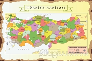 Türkiye Haritası Poster - | Yeni ve İkinci El Ucuz Kitabın Adresi