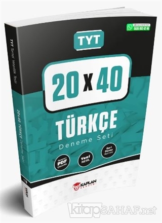 TYT 20x40 Türkçe Deneme Seti Tamamı PDF Çözümlü - Kolektif | Yeni ve İ