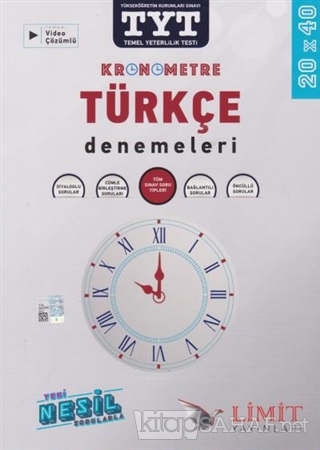 TYT Kronometre Türkçe 20x40 Denemeleri 2020 - Kolektif | Yeni ve İkinc