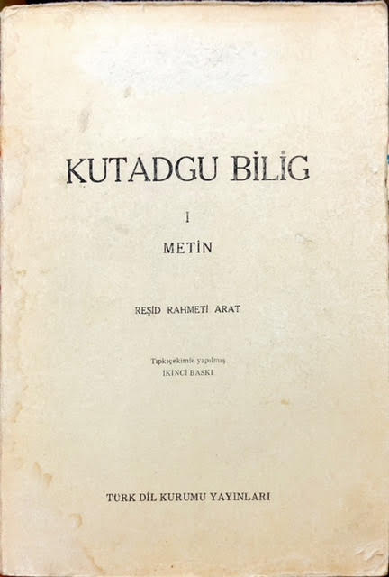 Kutadgu Bilig Resit Rahmeti Arat Yeni Ve Ikinci El Ucuz Kitabin Ad