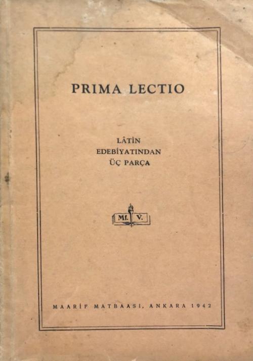 Prima Lectio Latin Edebiyatından Üç Parça 1942 Baskı - | Yeni ve İkinc