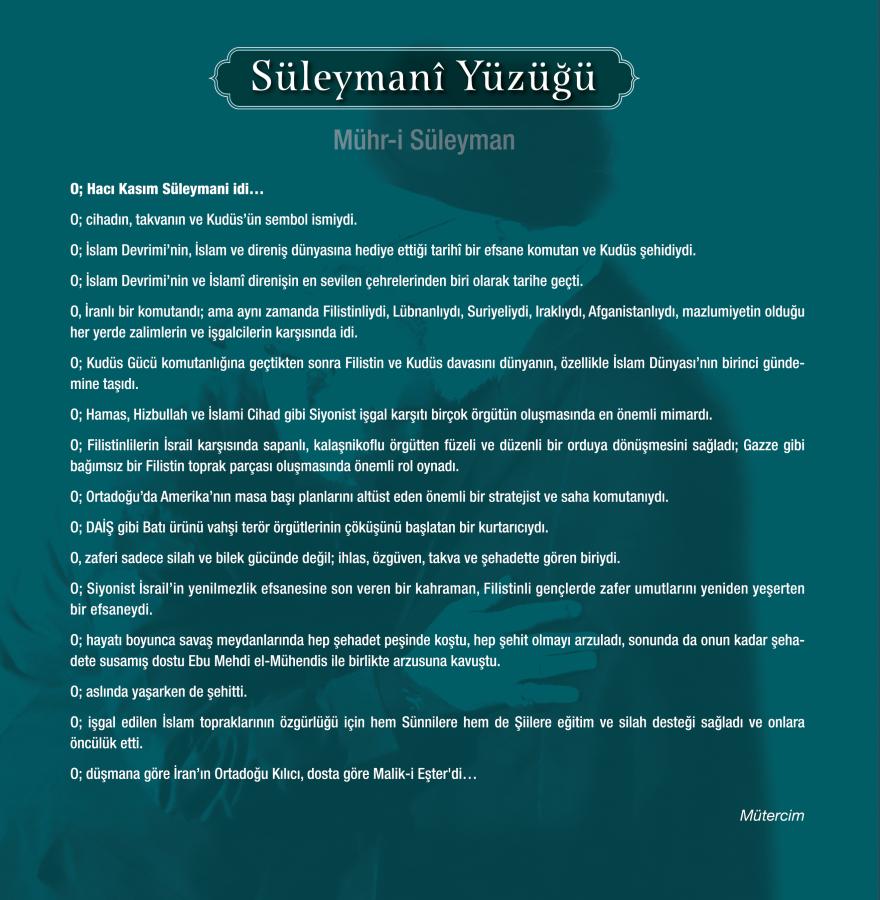Suleymani Yuzugu 33 Indirimli Komisyon