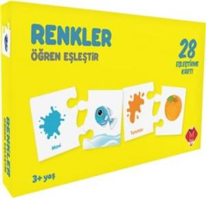 28 Eşleştirme Kartı - Renkler - Öğren Eşleştir 3+