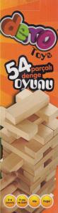 54 Parçalı Denge Oyunu Jenga