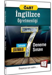 657 ÖABT İngilizce Öğretmenliği Tamamı Çözümlü 7 Deneme Sınavı-YENİ